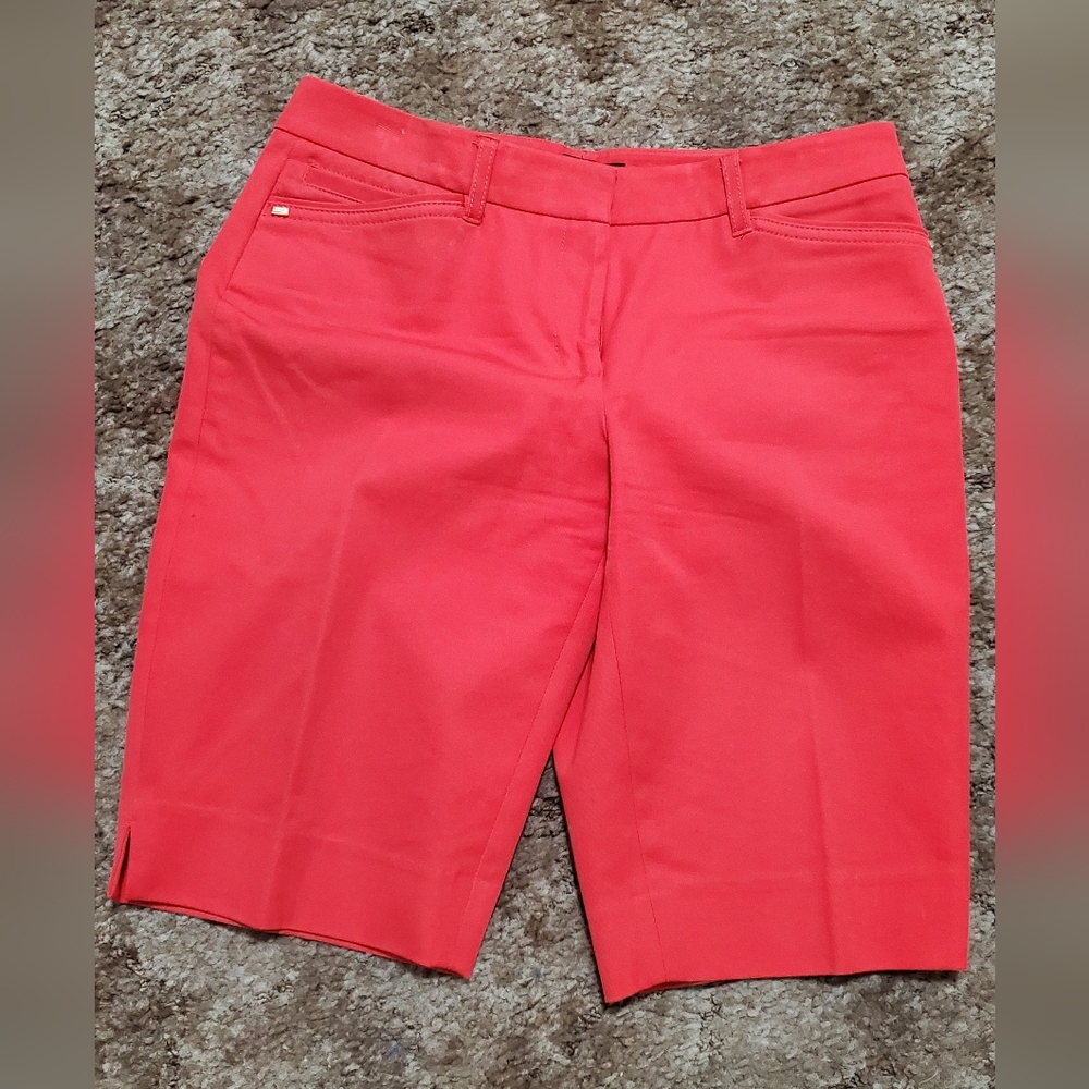 Women's Red Bermuda Shorts